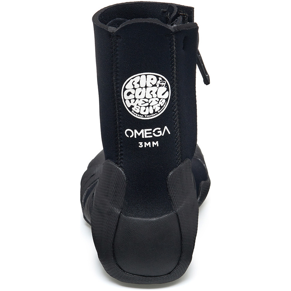 2025 Rip Curl Omega 3mm Split Toe Zip Neoprenstiefel WBOYAM - Black